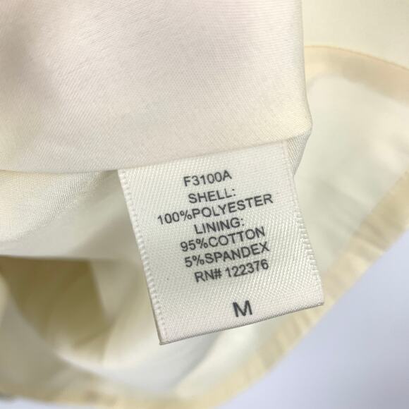 Rhyme Los Angeles Halter Neck Mini Dress Womens Sz M Cream Black Polka Dot - Picture 6 of 6